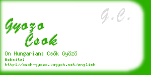gyozo csok business card