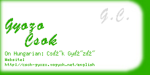 gyozo csok business card